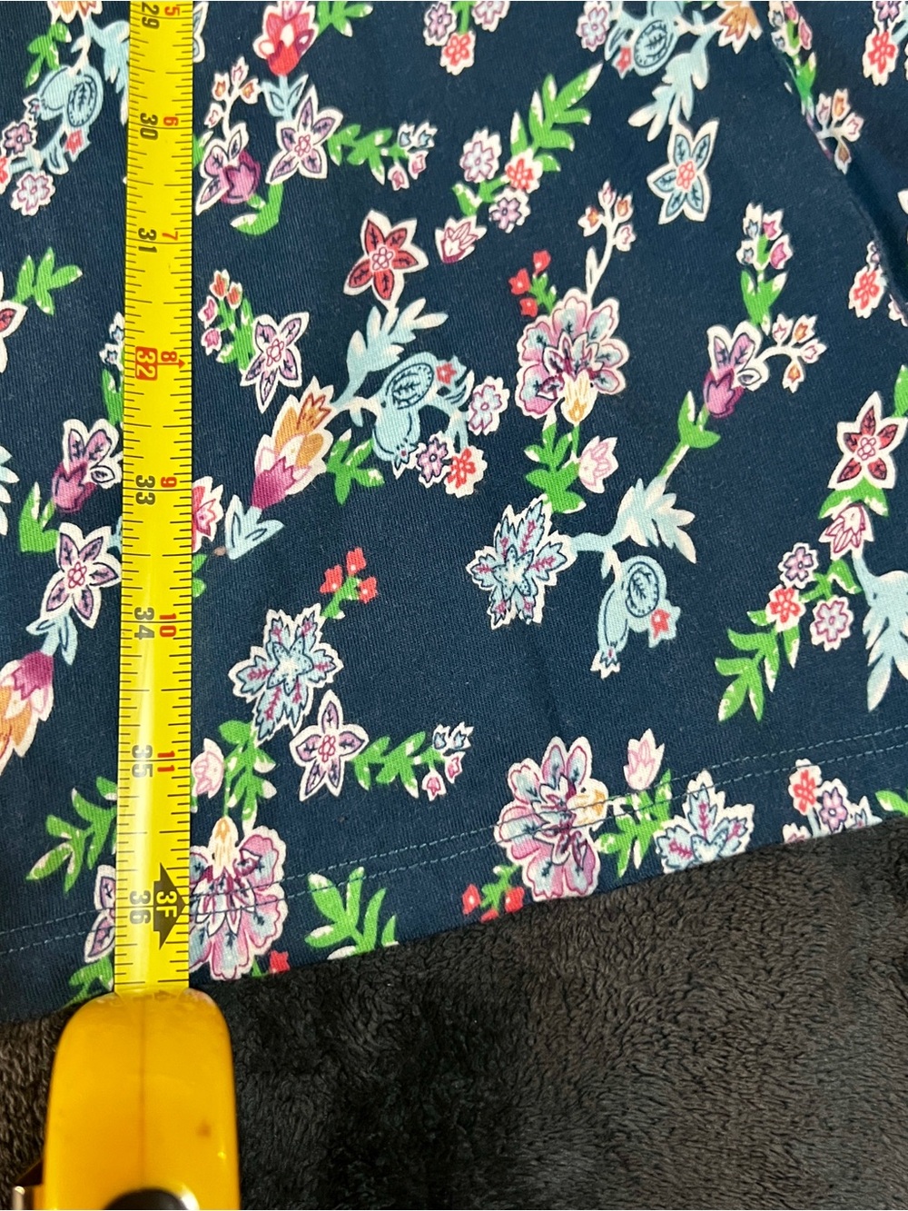 Ella Simone Wms Blue Floral Cotton S/S Pleated Skater Cottagecore Mini Dress S - Picture 14 of 14